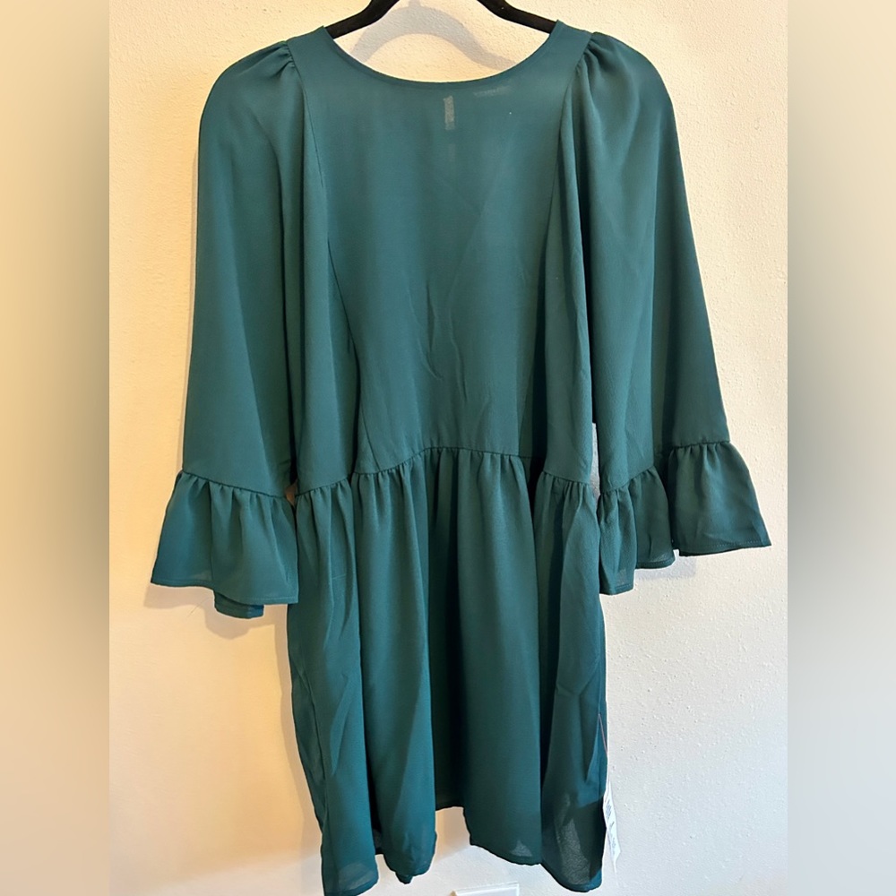 NWT ASOS Mini Baby Doll Dress (teal)